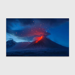 Бумага для упаковки Извержение вулкана ночью, цвет: 3D-принт