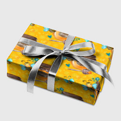 Бумага для упаковки Мед и пчелы, цвет: 3D-принт — фото 2