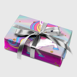Бумага для упаковки Единорог и блестяшки, цвет: 3D-принт — фото 2