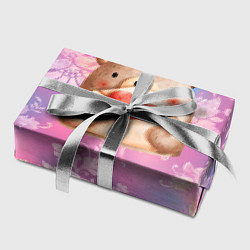 Бумага для упаковки Мишка с валентинкой 14 февраля, цвет: 3D-принт — фото 2
