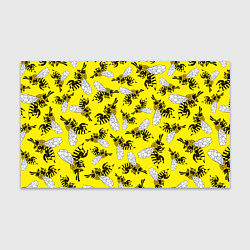 Бумага для упаковки Пчелы на желтом, цвет: 3D-принт
