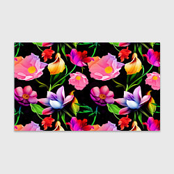 Бумага для упаковки Цветочный узор Floral pattern, цвет: 3D-принт