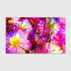 Бумага для упаковки Красочный цветочный паттерн Floral pattern, цвет: 3D-принт