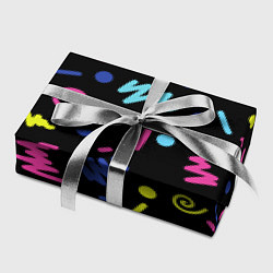 Бумага для упаковки Neon color pattern Fashion 2032, цвет: 3D-принт — фото 2