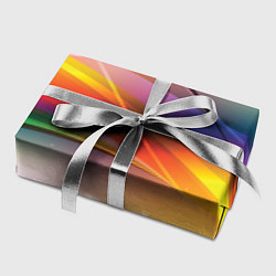 Бумага для упаковки Абстрактные линии разных цветов, цвет: 3D-принт — фото 2