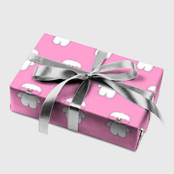 Бумага для упаковки ЛАЛАФАНФАН на розовом фоне, цвет: 3D-принт — фото 2