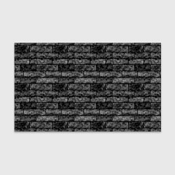 Бумага для упаковки Стена из черного кирпича Лофт, цвет: 3D-принт
