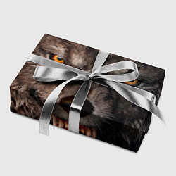 Бумага для упаковки Морда злого волка, цвет: 3D-принт — фото 2