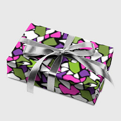 Бумага для упаковки Абстрактный розово -оливковый узор, цвет: 3D-принт — фото 2