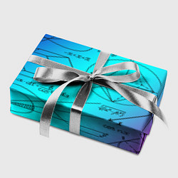 Бумага для упаковки Неоновая формула, цвет: 3D-принт — фото 2