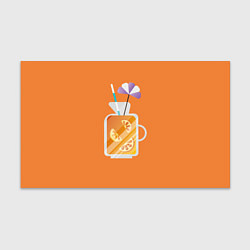 Бумага для упаковки Апельсиновый сок - Оранжевая версия, цвет: 3D-принт
