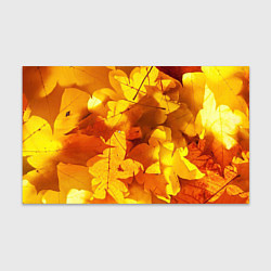 Бумага для упаковки Осенние золотые листья, цвет: 3D-принт