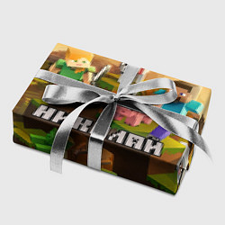 Бумага для упаковки Николай Minecraft, цвет: 3D-принт — фото 2