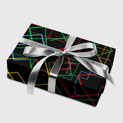 Бумага для упаковки Разноцветные квадраты, цвет: 3D-принт — фото 2