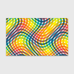 Бумага для упаковки Геометрический узор яркие полосатые волны, цвет: 3D-принт