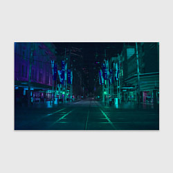 Бумага для упаковки Неоновая ночная улица, цвет: 3D-принт