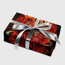 Бумага для упаковки Slipknot - red monster, цвет: 3D-принт — фото 2