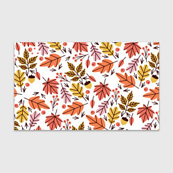 Бумага для упаковки Осенний паттерн - листья, цвет: 3D-принт