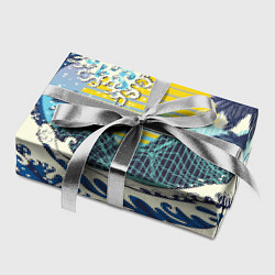 Бумага для упаковки Штормовые океанские волны и пальмы, цвет: 3D-принт — фото 2