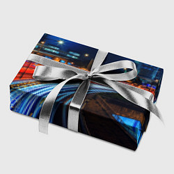 Бумага для упаковки Ночной мегаполис night city, цвет: 3D-принт — фото 2