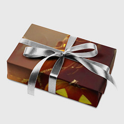 Бумага для упаковки Жуткое дерево и улыбающаяся тыква на Хэллоуин, цвет: 3D-принт — фото 2