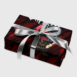 Бумага для упаковки Slipknot красные молнии, цвет: 3D-принт — фото 2