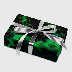 Бумага для упаковки Фрактал зеленая ёлочка, цвет: 3D-принт — фото 2