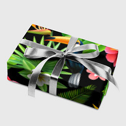 Бумага для упаковки Тропический паттерн с туканом, цвет: 3D-принт — фото 2