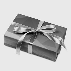 Бумага для упаковки Серый геометрический объёмный паттерн, цвет: 3D-принт — фото 2