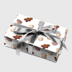 Бумага для упаковки Новогоднее печенье - паттерн, цвет: 3D-принт — фото 2
