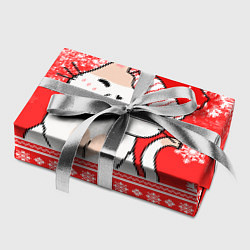 Бумага для упаковки Новогодний милый котик, цвет: 3D-принт — фото 2