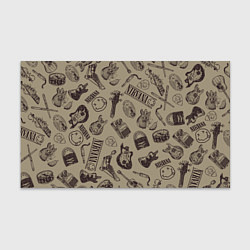 Бумага для упаковки Nirvana crash guitar beige, цвет: 3D-принт