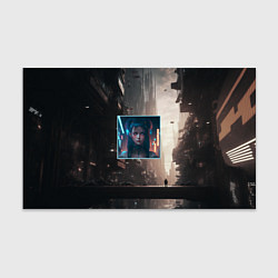 Бумага для упаковки Девушка во мраке киберпанк города, цвет: 3D-принт