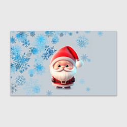 Бумага для упаковки Дед мороз и много снежинок, цвет: 3D-принт