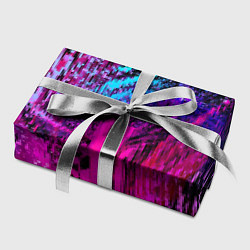 Бумага для упаковки Абстрактное множество розовых, фиолетовых и синих, цвет: 3D-принт — фото 2