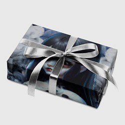 Бумага для упаковки Уэнсдей Адамс в цветах - мрачный арт, цвет: 3D-принт — фото 2