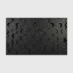 Бумага для упаковки Abstraction hexagon grey, цвет: 3D-принт