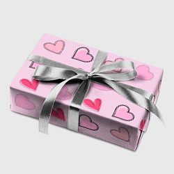 Бумага для упаковки Валентинки на нежно-розовом фоне, цвет: 3D-принт — фото 2