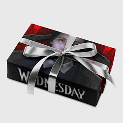 Бумага для упаковки Wedneday black and red, цвет: 3D-принт — фото 2