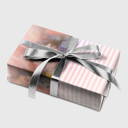 Бумага для упаковки Цветы за стеклом - полосы с градиентом, цвет: 3D-принт — фото 2