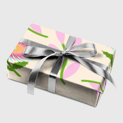 Бумага для упаковки Цветок игольчатый и веточка, цвет: 3D-принт — фото 2