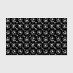 Бумага для упаковки Черно-белый буквенный паттерн, цвет: 3D-принт