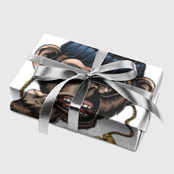 Бумага для упаковки Макака гангстер, цвет: 3D-принт — фото 2