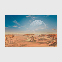Бумага для упаковки Пустынная планета и спутник, цвет: 3D-принт