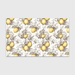 Бумага для упаковки Лимоны - винтаж графика: паттерн, цвет: 3D-принт