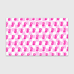 Бумага для упаковки Розовая шашка и Барби, цвет: 3D-принт