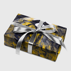 Бумага для упаковки Абстрактный желтый енот в стиле арт, цвет: 3D-принт — фото 2