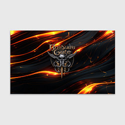 Бумага для упаковки Baldurs Gate 3 logo gold, цвет: 3D-принт
