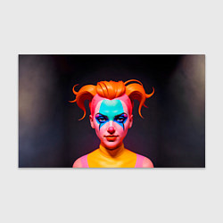 Бумага для упаковки Девушка клоун с жёлтыми волосами, цвет: 3D-принт