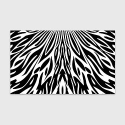 Бумага для упаковки Черная абстракция зебра, цвет: 3D-принт